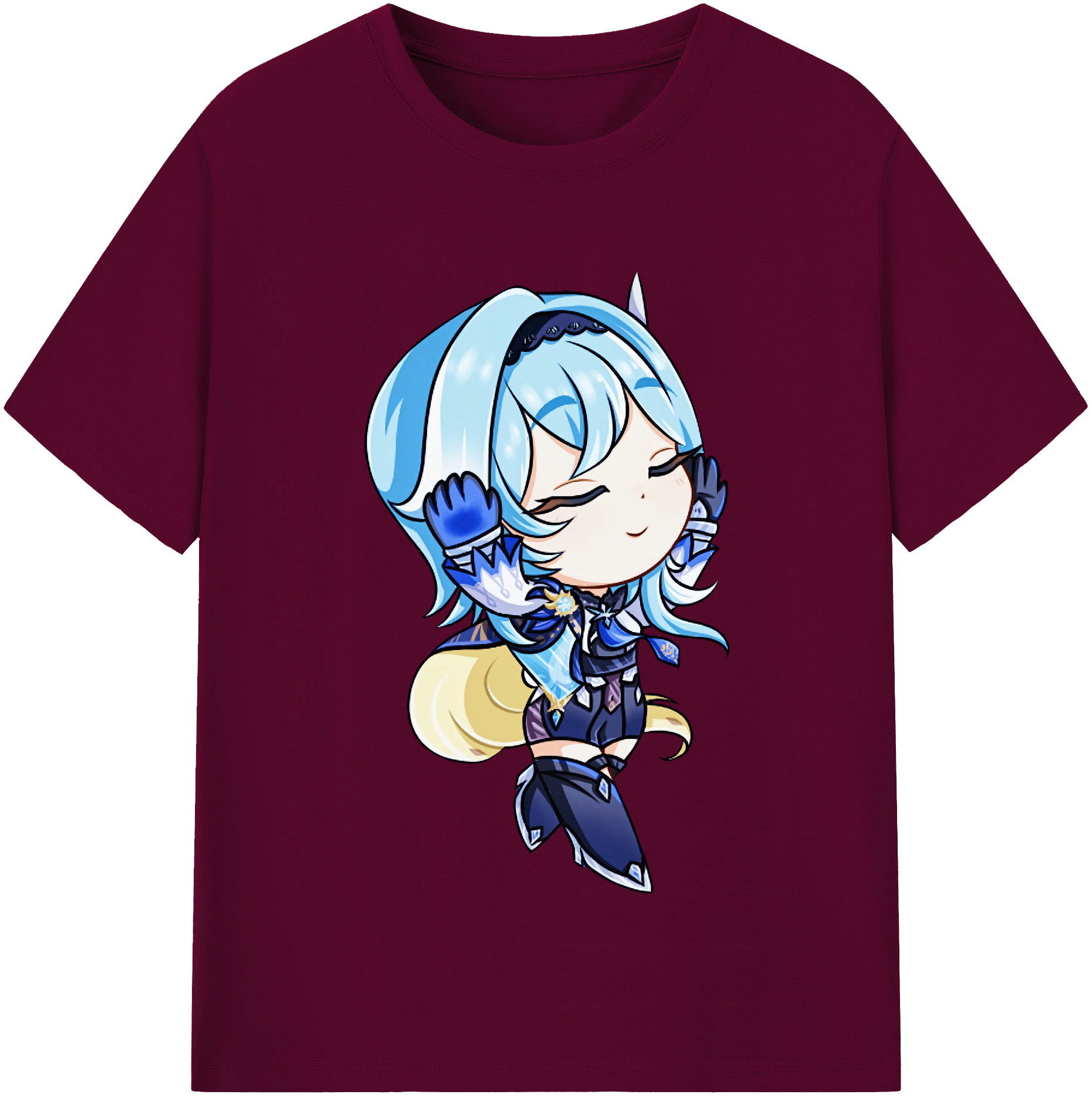 げんし神 优菈 ゆうら genshin Yūra レディースカジュアルプリントTシャツ（綿100％）